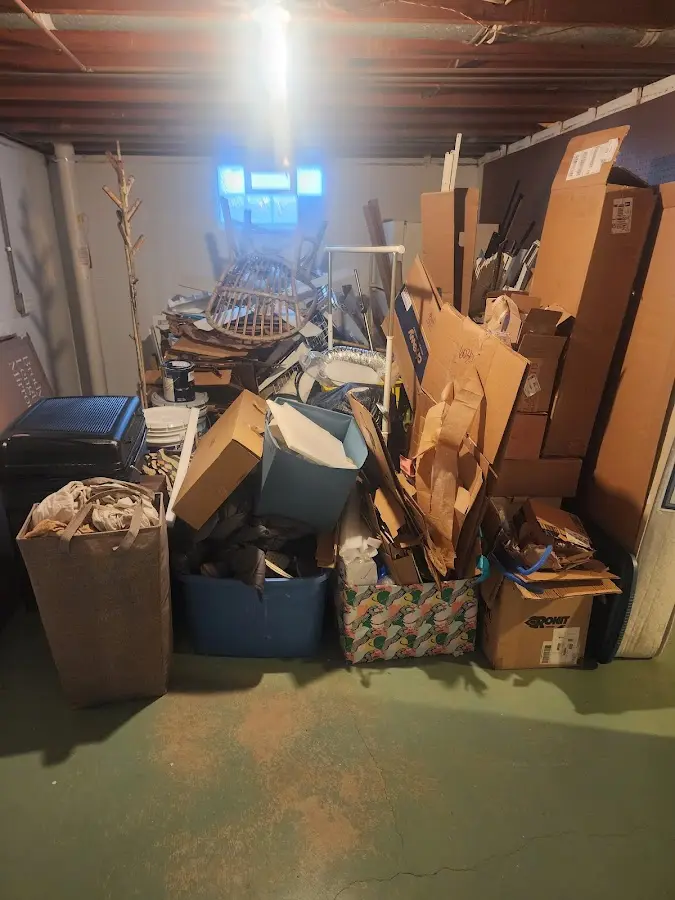 Roll-off dumpster container at job site for 20 Yard Dumpster Rental in Alabaster